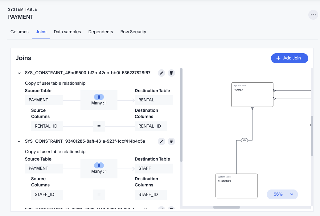 Click + Add Join in the upper right corner