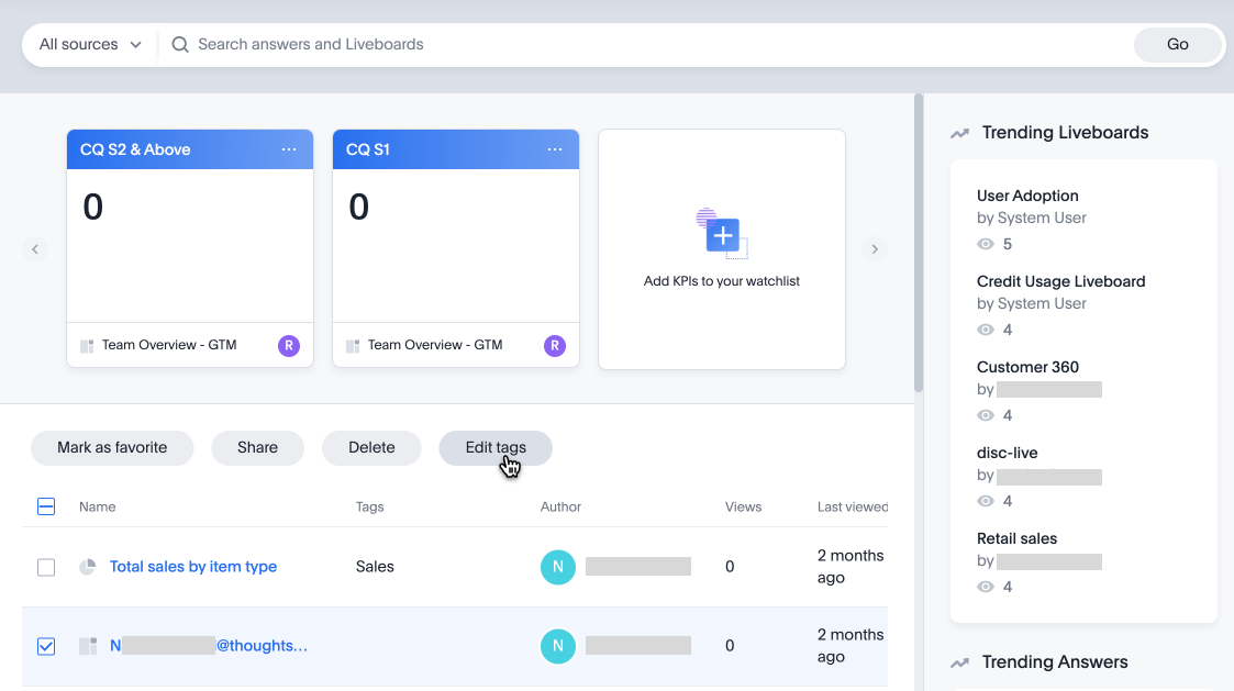 Select Apply tag and choose a tag from the dropdown