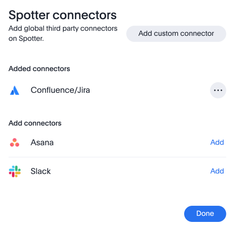 spotter connectors