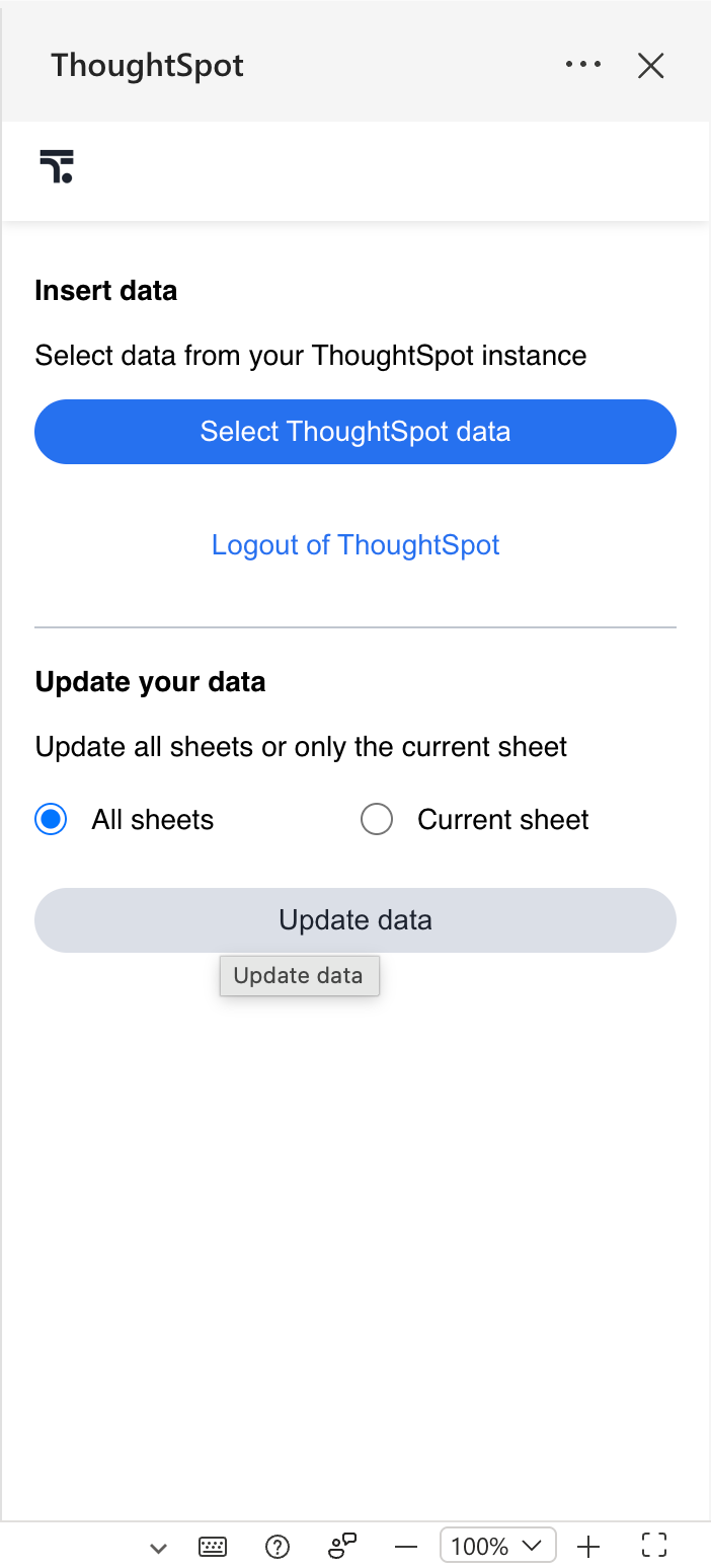 update data excel