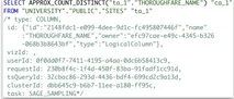 Query sampling example with task as SAGE_SAMPLING.