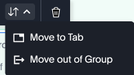 Move out of Group