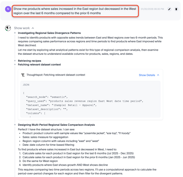 Ask a question with a subquery.