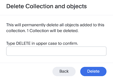 Type DELETE